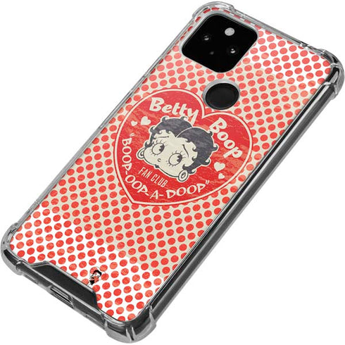 Betty Boop Red Heart Google Pixel 5a 5G Clear Case